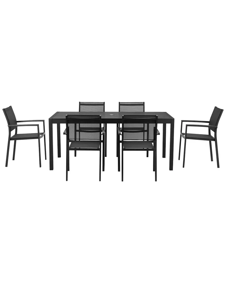 David 7-Piece Dining Set - Black image
