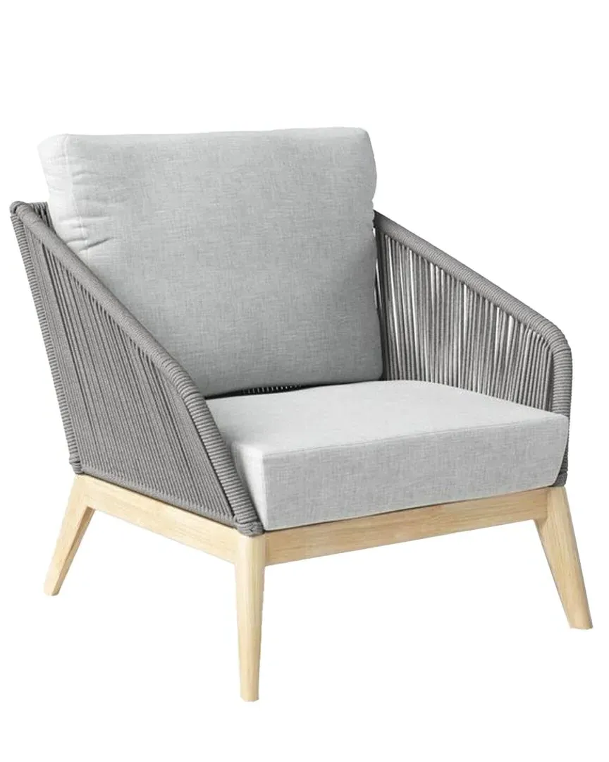 Diego Sofa Chair - Grey, Acacia Wood