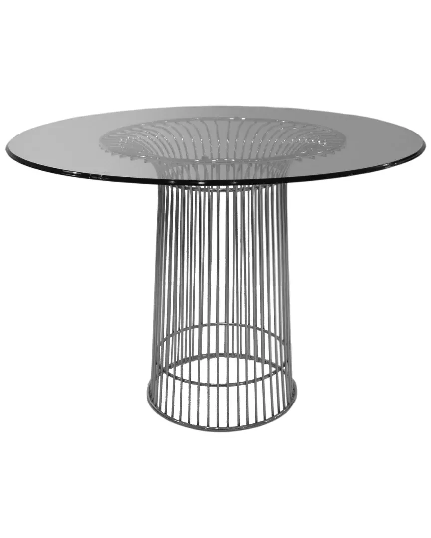 Florence Round Dining Table - Clear, Tempered Glass image