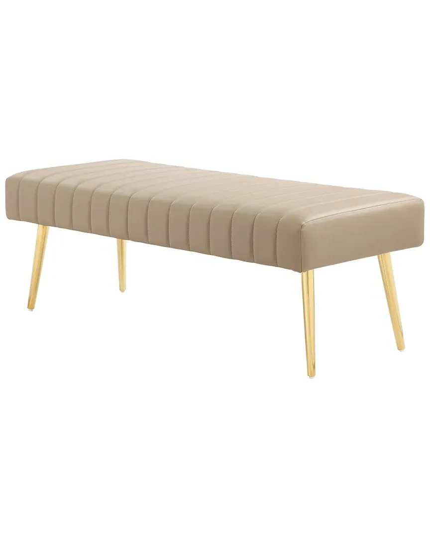Gold Hilda Bench - Beige, Polyurethane image