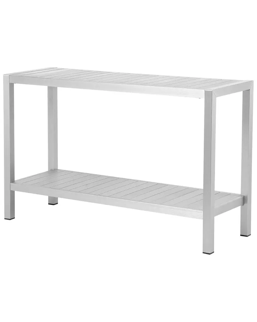 Joseph Indoor/Outdoor Console - Silver, Aluminum