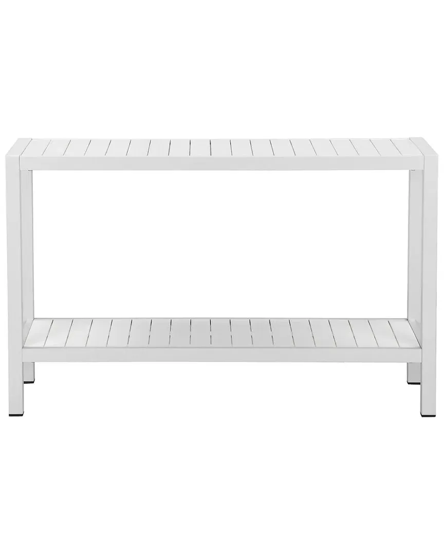 Joseph Indoor/Outdoor Console - White, Aluminum