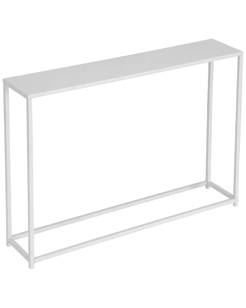 Miley 38in Console Table - White, Metal image
