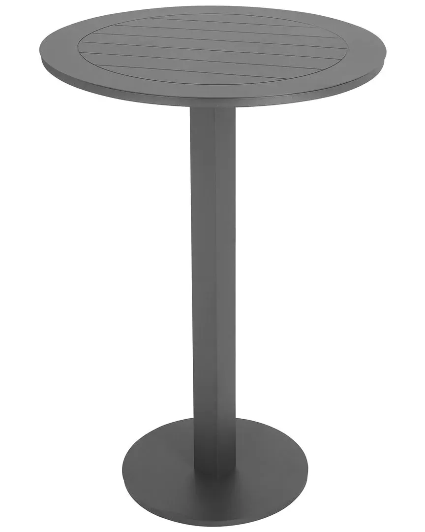 Sunset Round Bar Table - Grey, Aluminum image