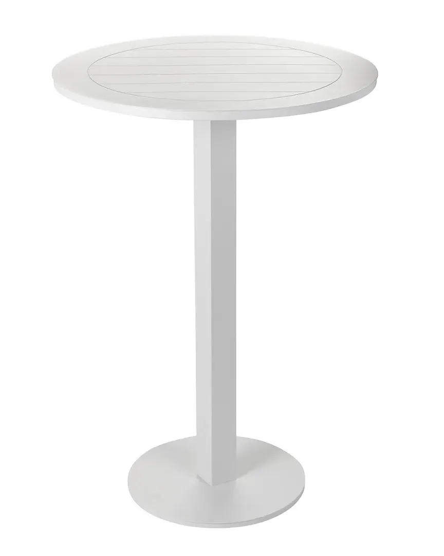 Sunset Round Bar Table - White, Aluminum image