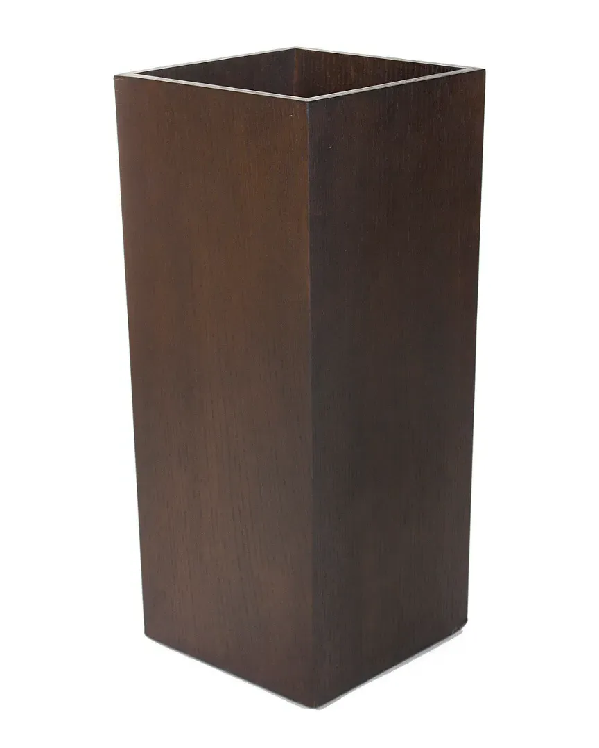 Tall Flower Barrel with Storage - Espresso image