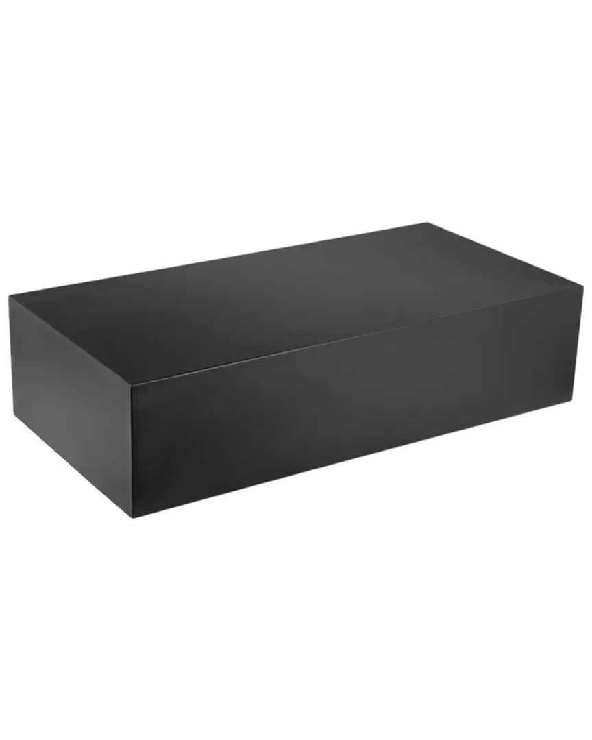 Z-Spencer Rectangular Coffee Table - Black, Steel image