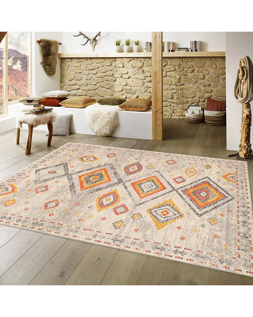Aldora Design Power-Loomed Area Rug - Beige, Polypropylene image