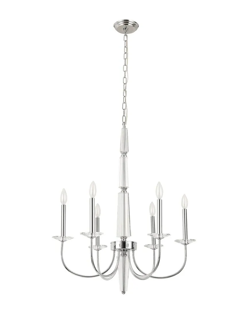 Bliss Hestia Chandelier - Chrome, Metal & Crystal