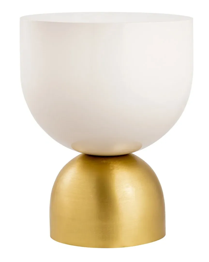 Calista Round Side Table - Brass, Iron