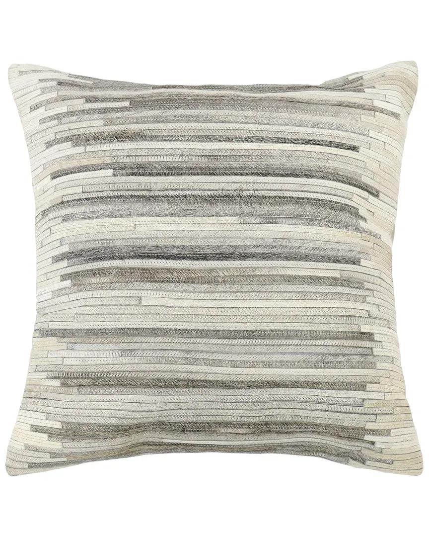 Cowhide Decorative Throw Pillow - Ivory image