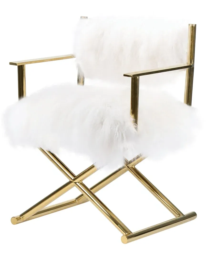 Director's Chair - Ivory, Mongolian Fur image