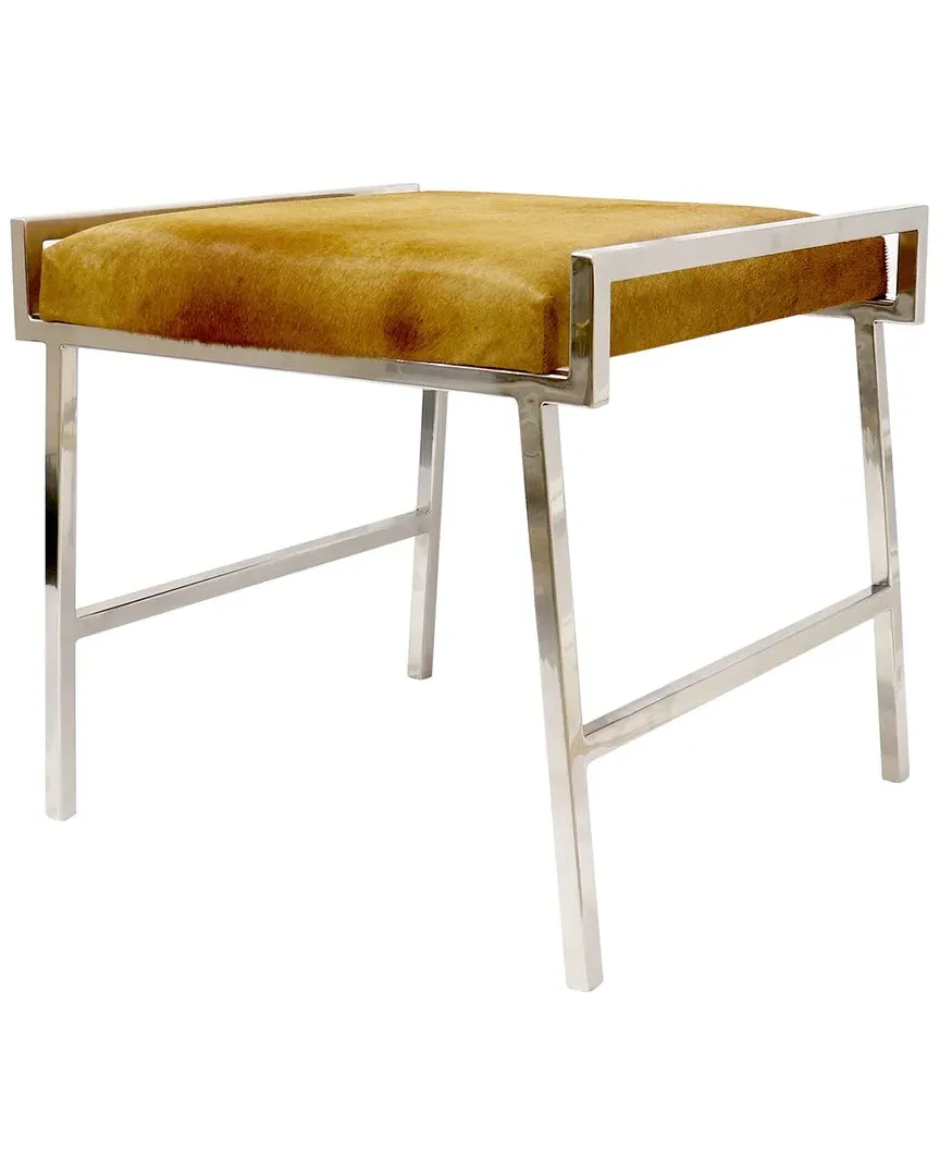 Eira Cowhide Stool - Brown image