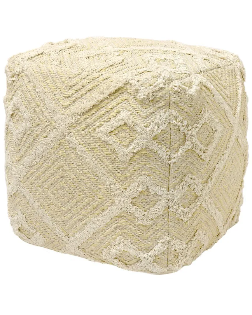 Grandcanyon Cotton Pouf - Yellow