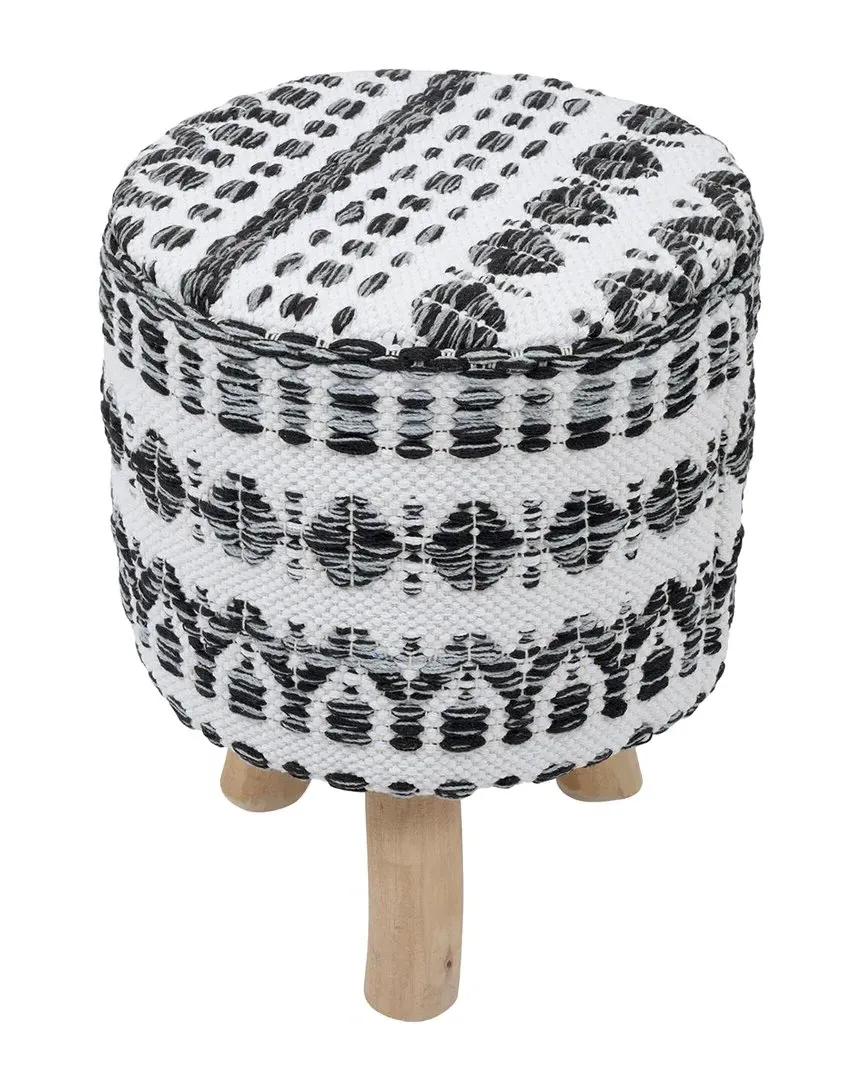 Grandcanyon Pouf - White, Cotton image