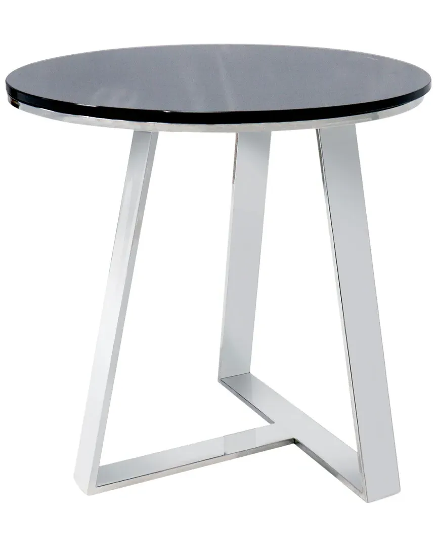 Luxe Collection End Table - Black, Glass