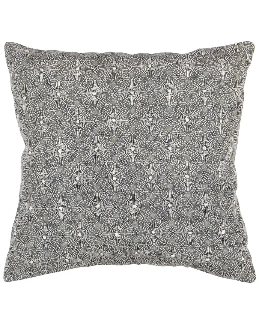 Naples Embroidered Pillow - Grey, Polyester image