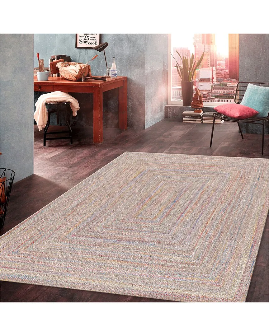 Ponta Hand Braided Indoor/Outdoor Area Rug - Multicolor, Poly