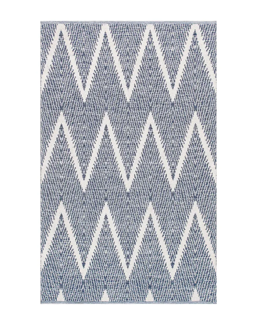 Simplicity Hand-Knotted Rug - Navy, Cotton