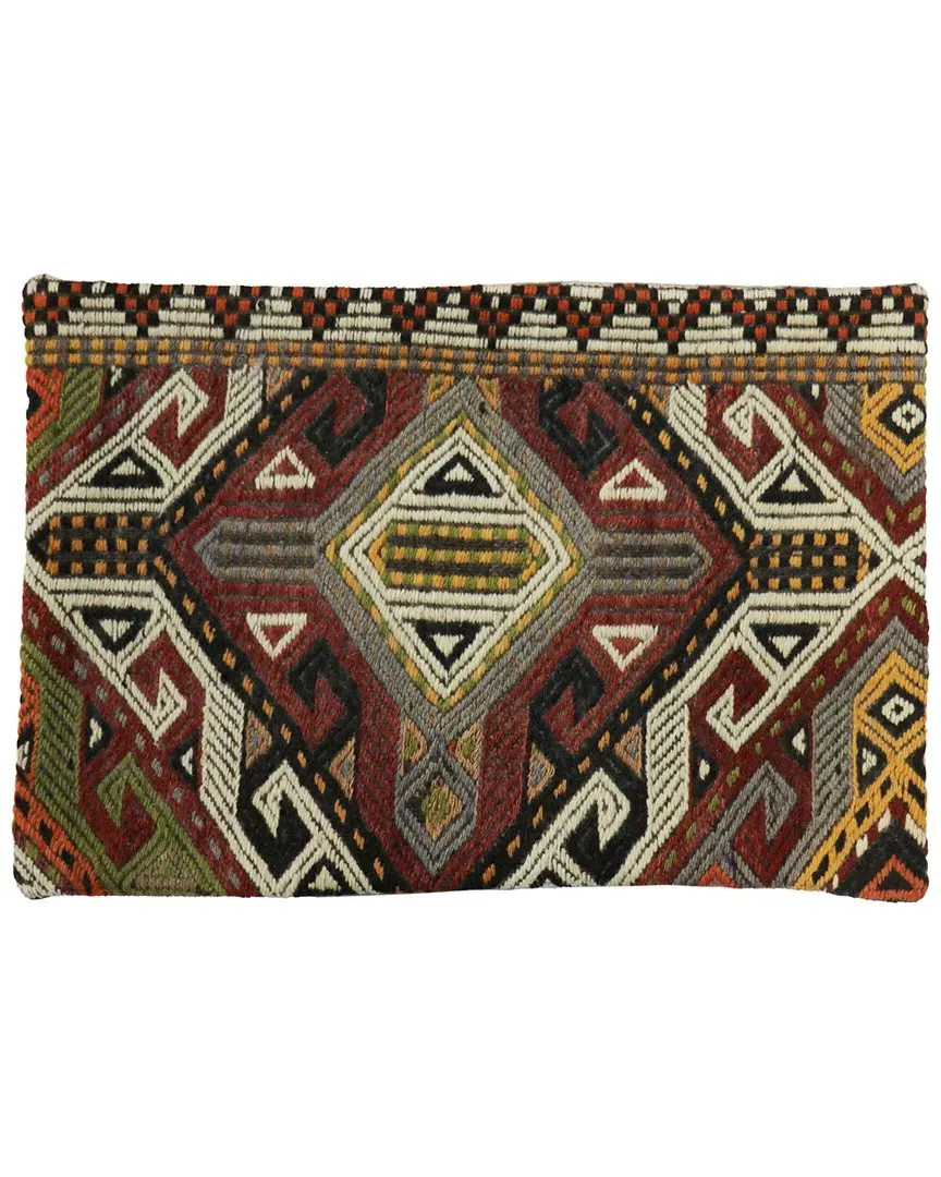 Turkish Kilim Pillow Case - Multicolor, Wool