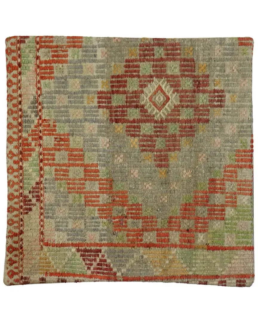 Turkish Kilim Pillow Case - Multicolor, Wool