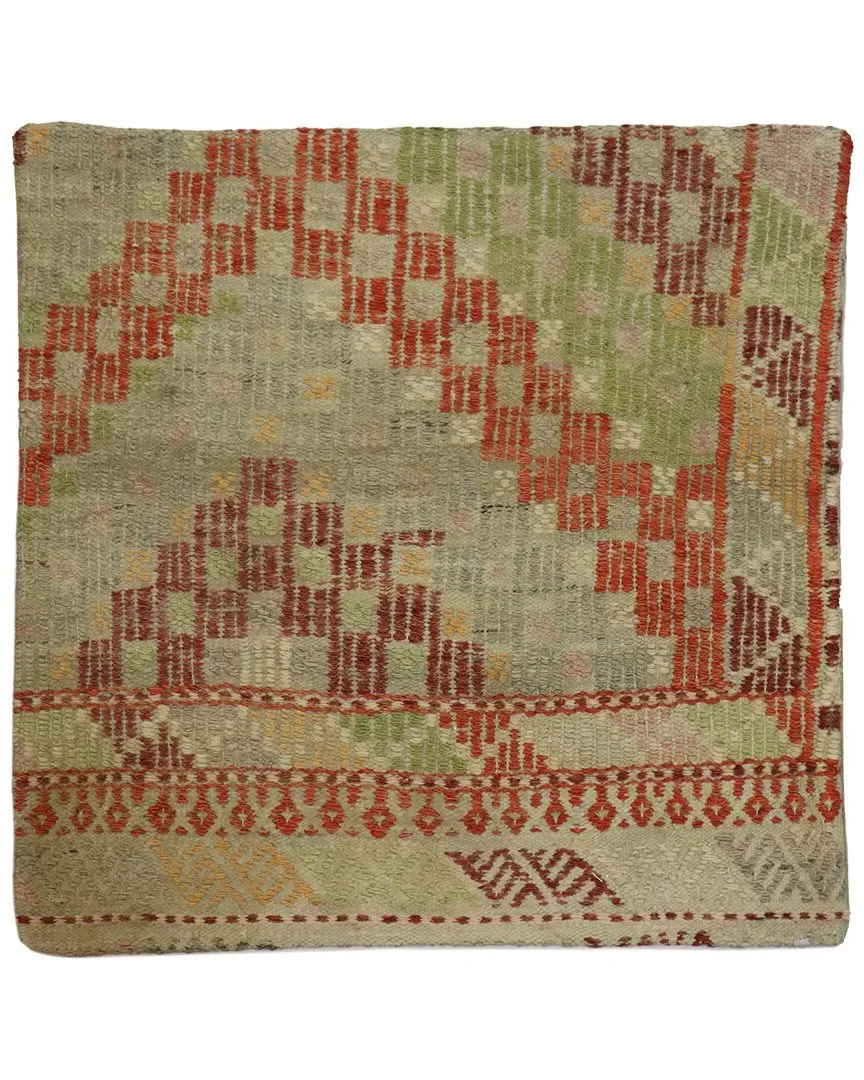 Turkish Kilim Pillow Case - Multicolor, Wool