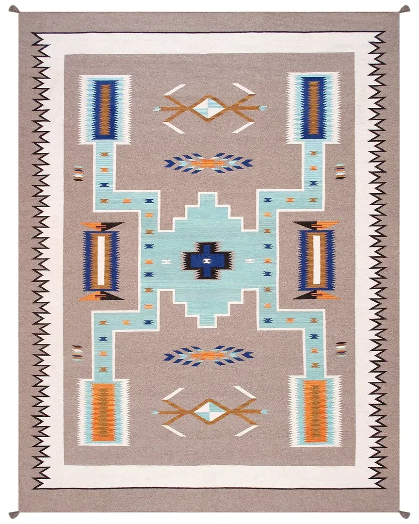 Tuscany Reversible Wool Area Rug - Mocha
