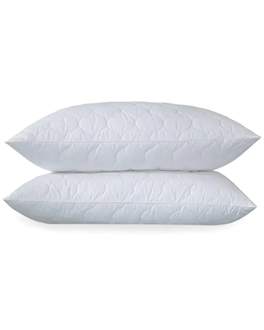 Quilted Feather & Down 2pc Pillow Set - White image