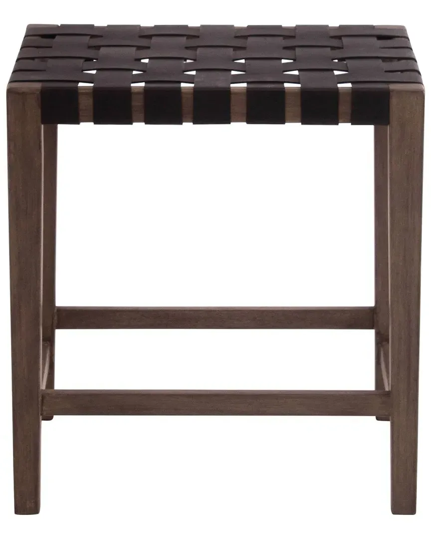 Madeira Counter Stool - Black, Leather image