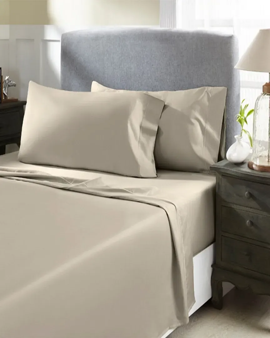 800TC Solid Sateen 4pc Sheet Set - Taupe