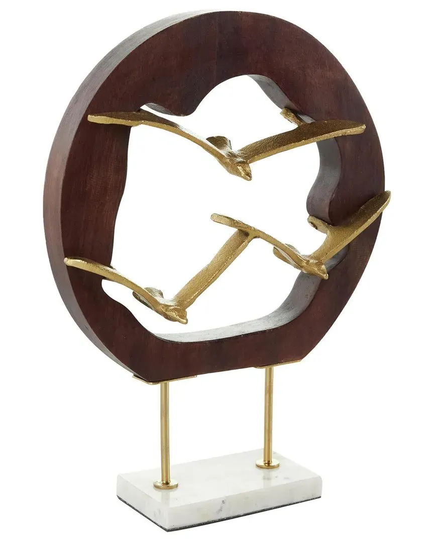 Bird Decorative Sculpture - Gold, Aluminum image