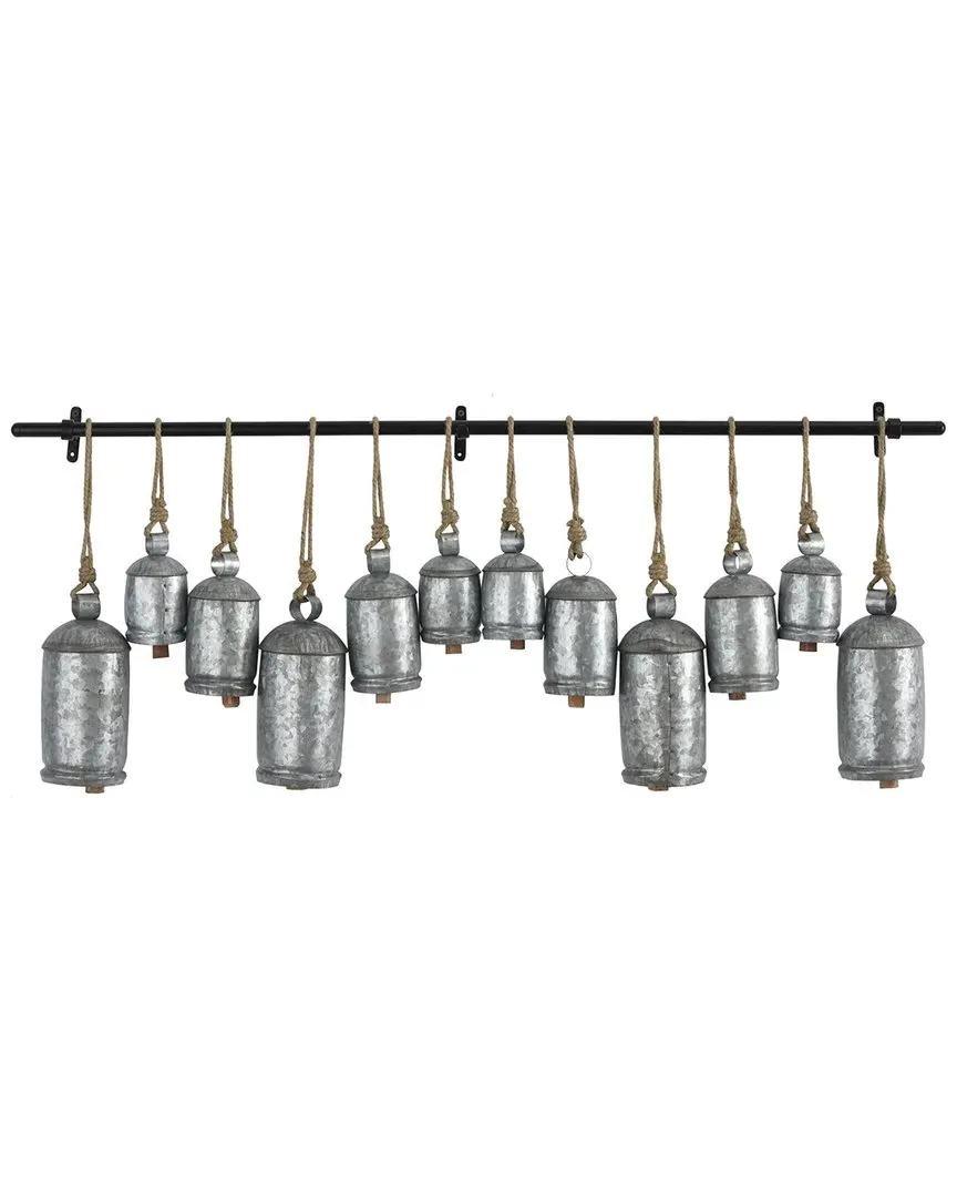 Bohemian Metal Decorative Cow Bells - Silver image