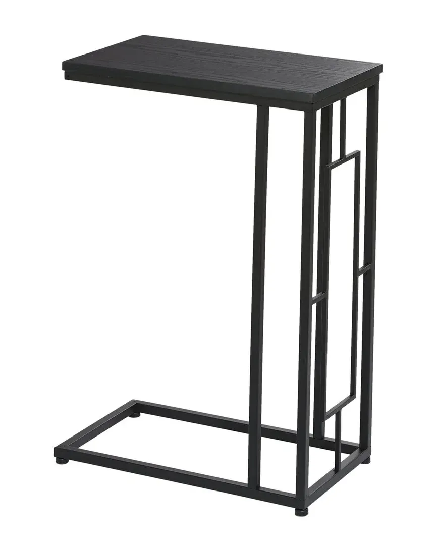 C-Shaped Accent Table - Black, Metal image