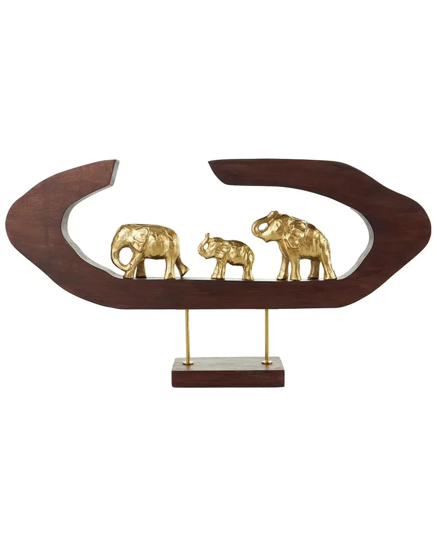 Elephant Decorative Sculpture - Gold, Aluminum image