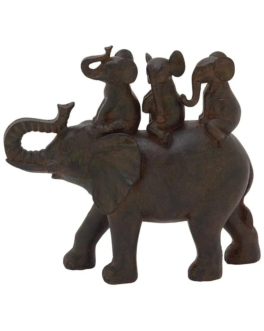 Elephant Sculpture Set - Brown, Polystone