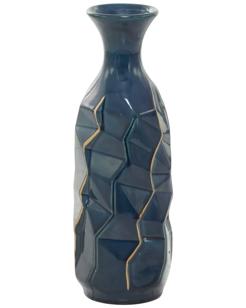 Faceted Vase - Blue, Stoneware image