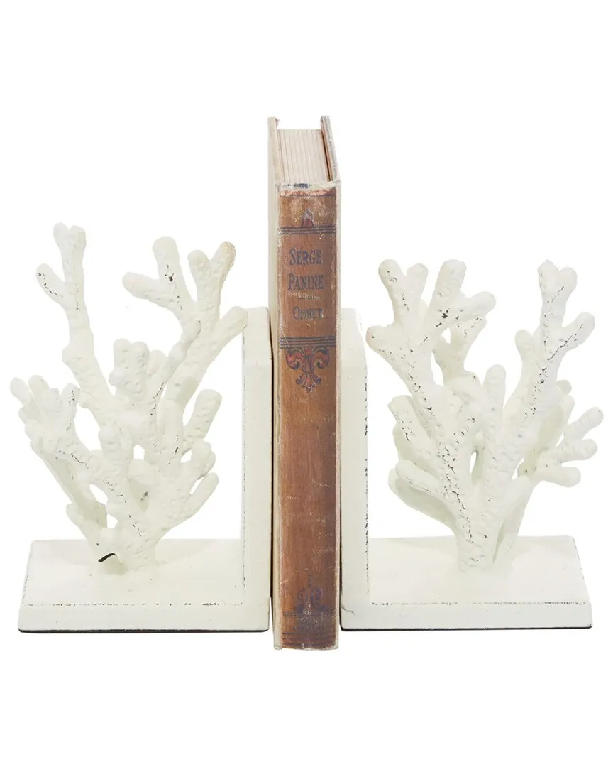 Farmhouse Bookends - White, Metal image