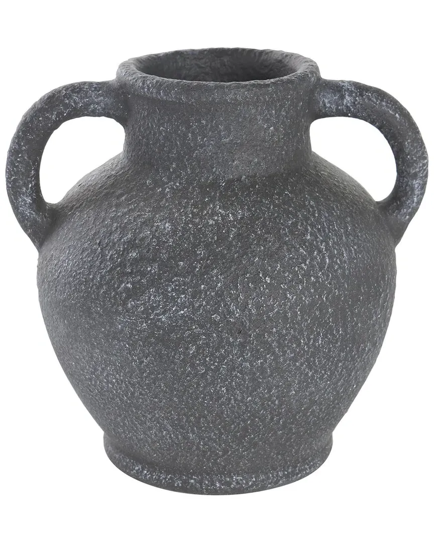 Farmhouse Ceramic Vase - Black, Terracotta