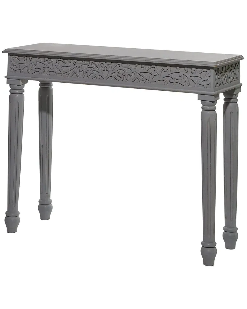 Farmhouse Mango Wood Console Table - Grey image