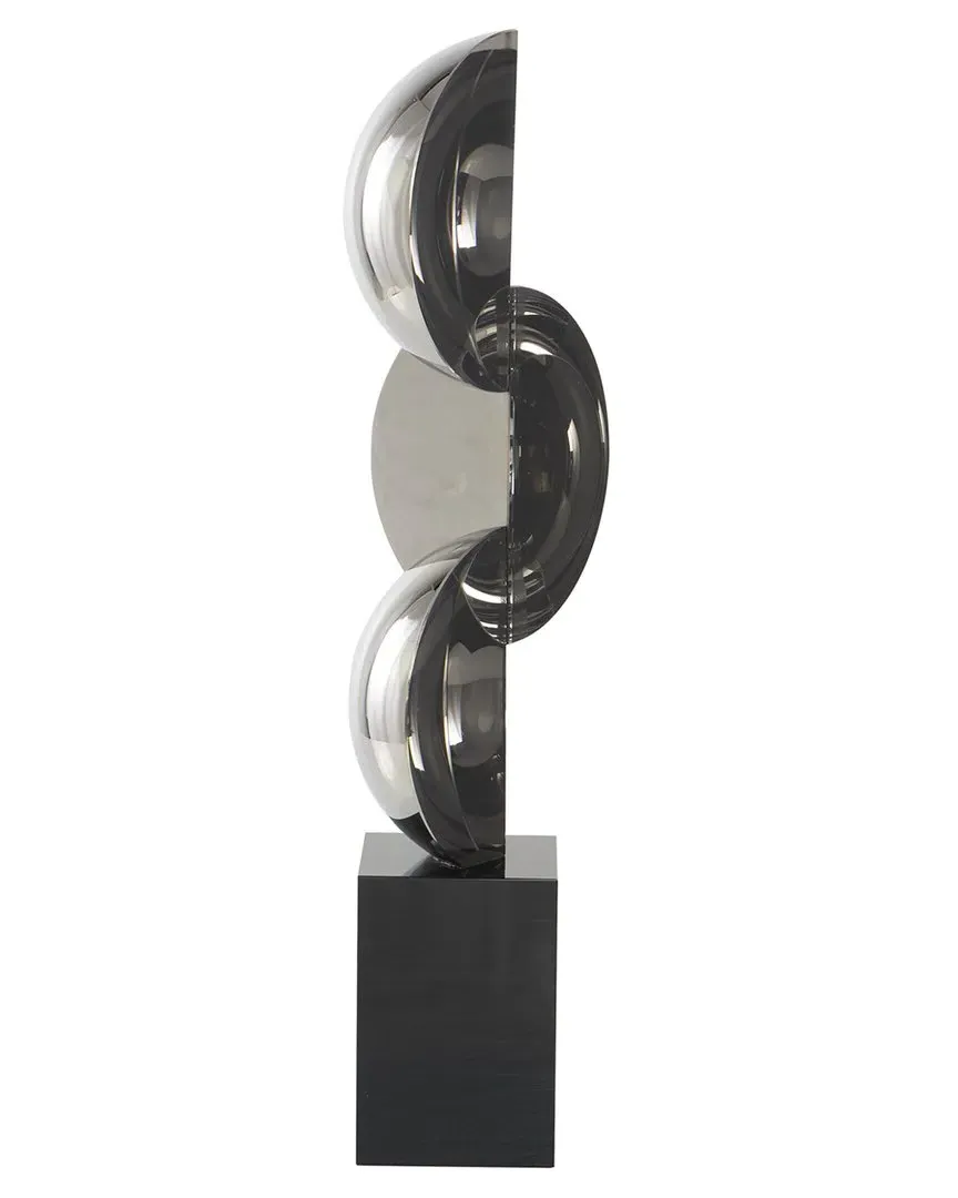Geometric Crystal Two-Tone Sculpture - Black image