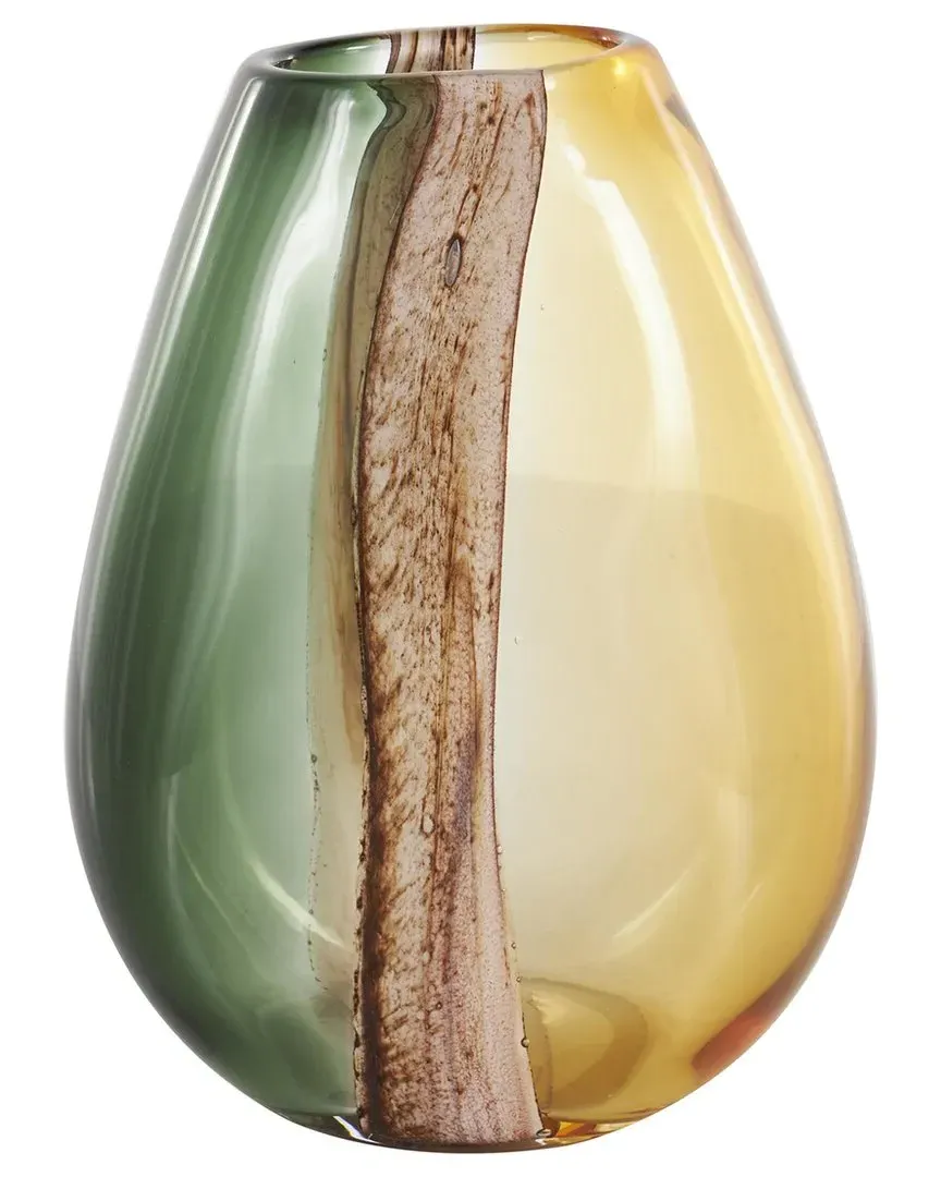 Glass Ombre Decorative Vase - Multicolor