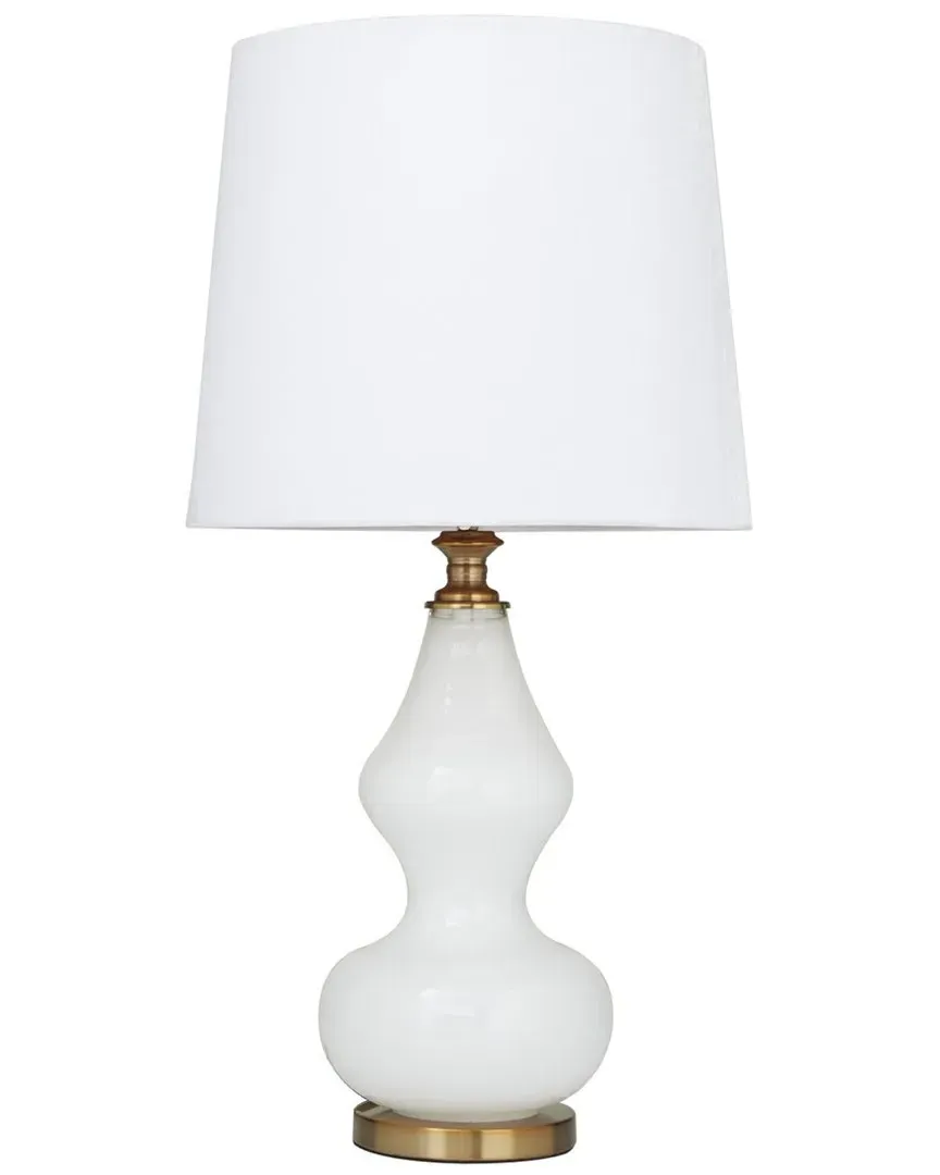 Glass Table Lamp - White image