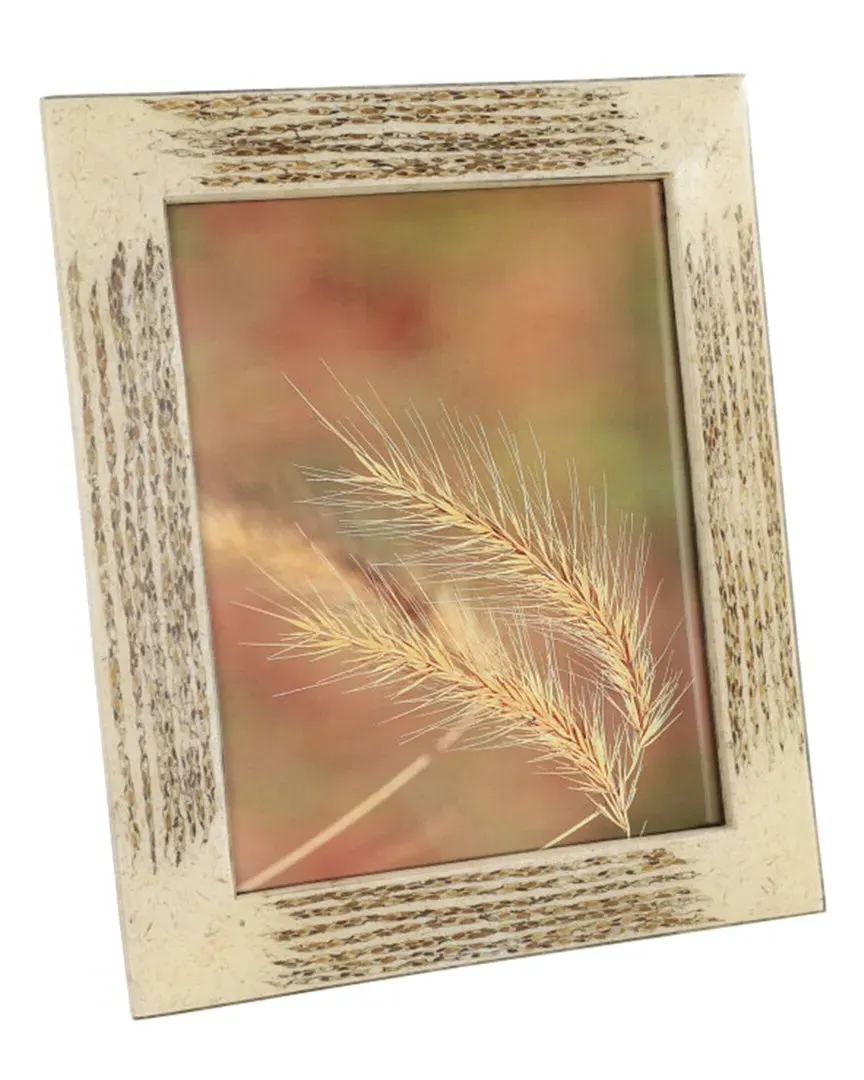 Inlaid Vervain Picture Frame - Beige, Resin image