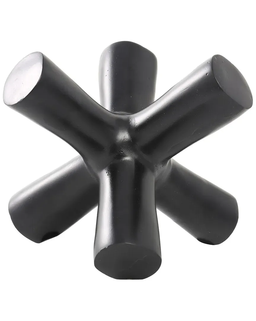 Jack Abstract Sculpture - Black, Aluminum