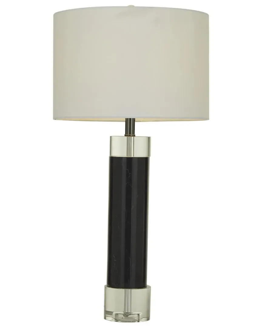 Marble Slender Table Lamp - Black