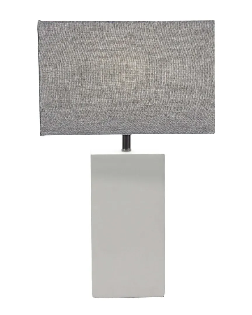 Metal Cement Table Lamp - Grey image