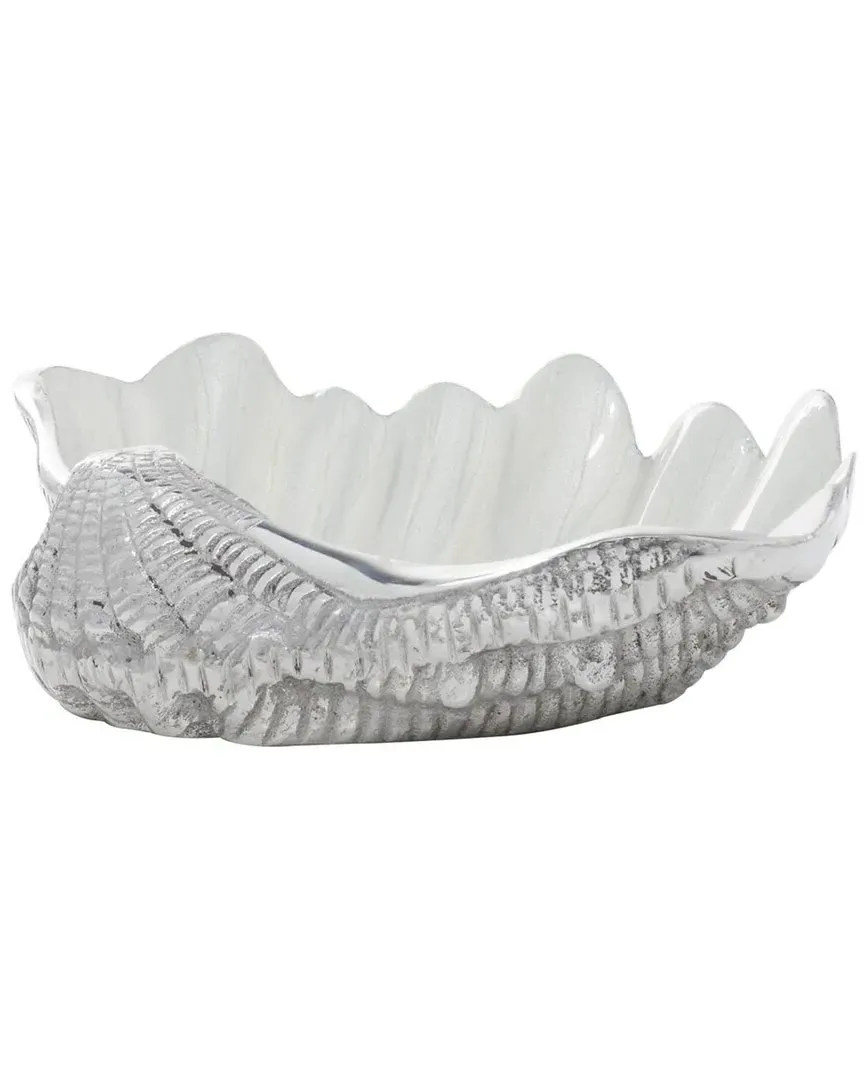 Metal Serving Bowl - White image