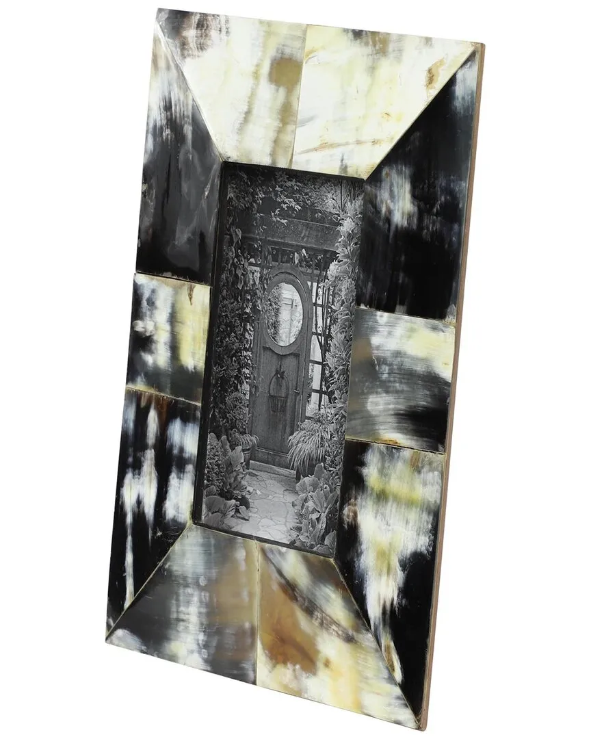 Natural Horn Picture Frame - Black image