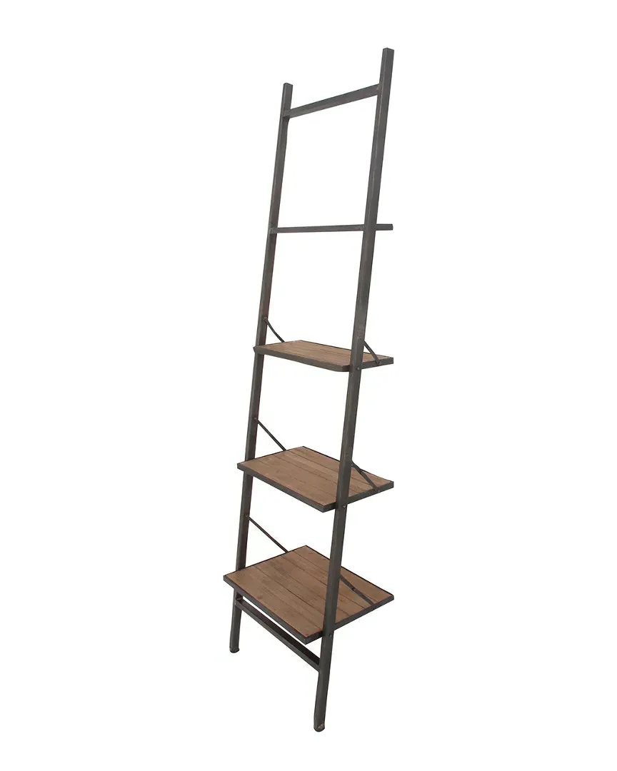 Peyton Lane Leaning Shelf - Black, Iron image