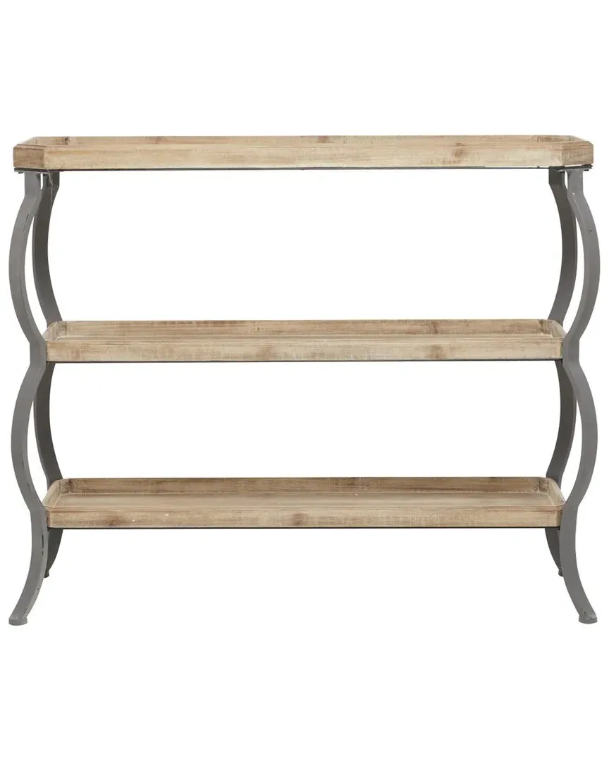 Peyton Lane Rustic Console Table - Brown, Metal image